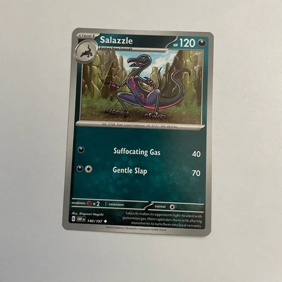 Pokemon | Toys | Salazzle Trading Card Obsidian Flames 4 Regular | Poshmark Pokemon | Toys | Salazzle Trading Card Obsidian Flames 4 Regular | Poshmark